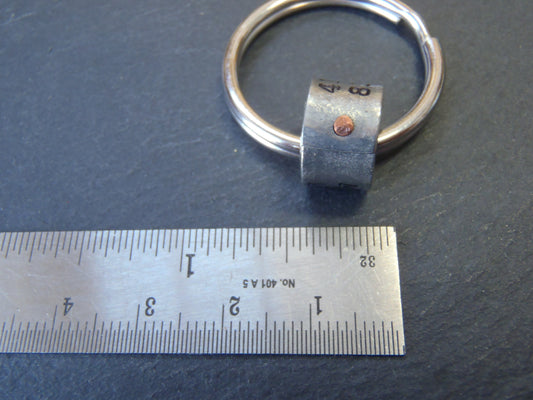 Custom Coordinates gift - keychain with latitude and longitude coordinates personalized - drake designs jewelry