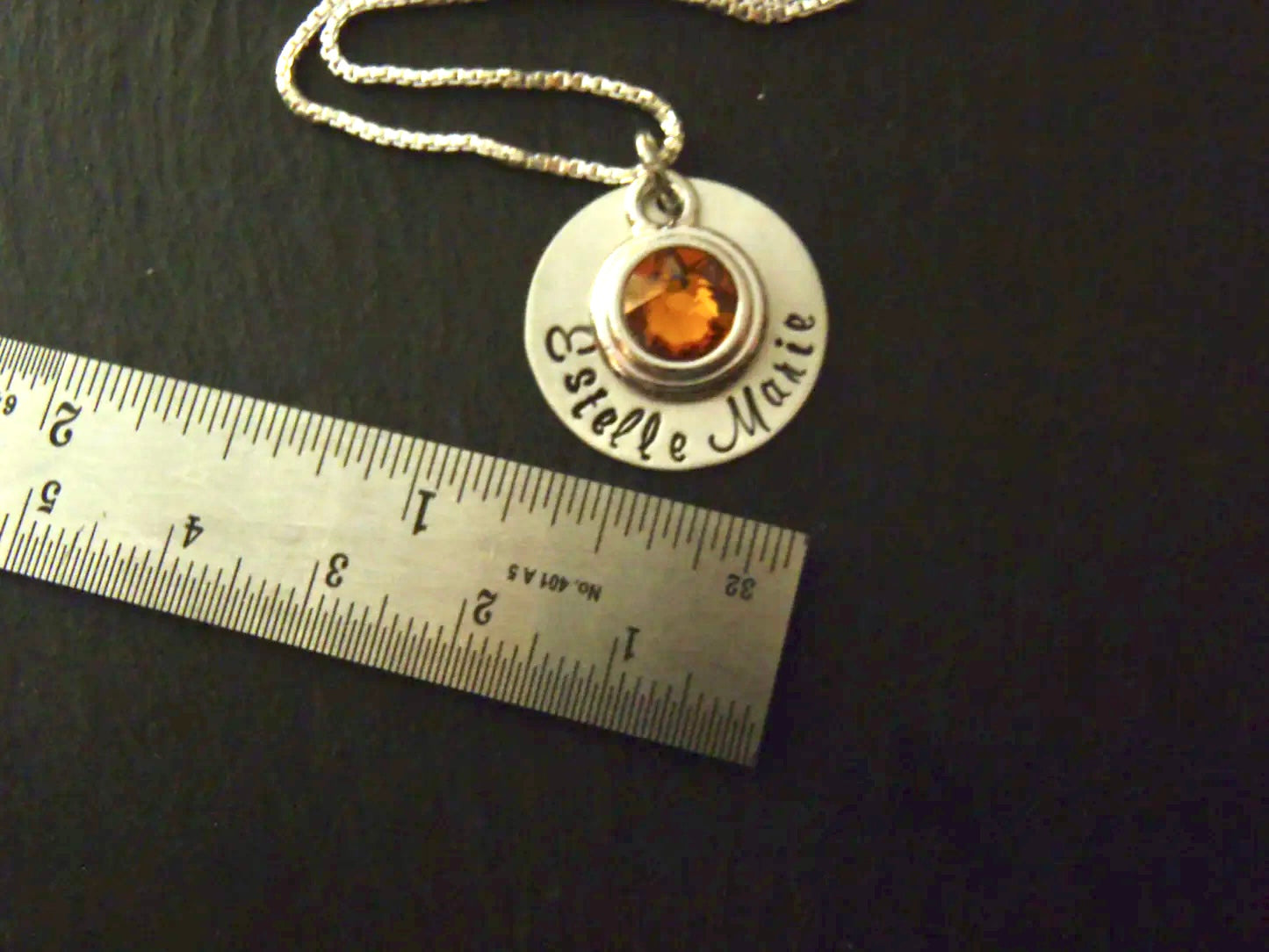 sterling silver New Baby Necklace - Personalized Mommy Jewelry with Baby Name and Birthstone - drake designs jewelry