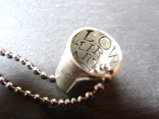 Sterling Silver Compass Necklace - Follow your Heart