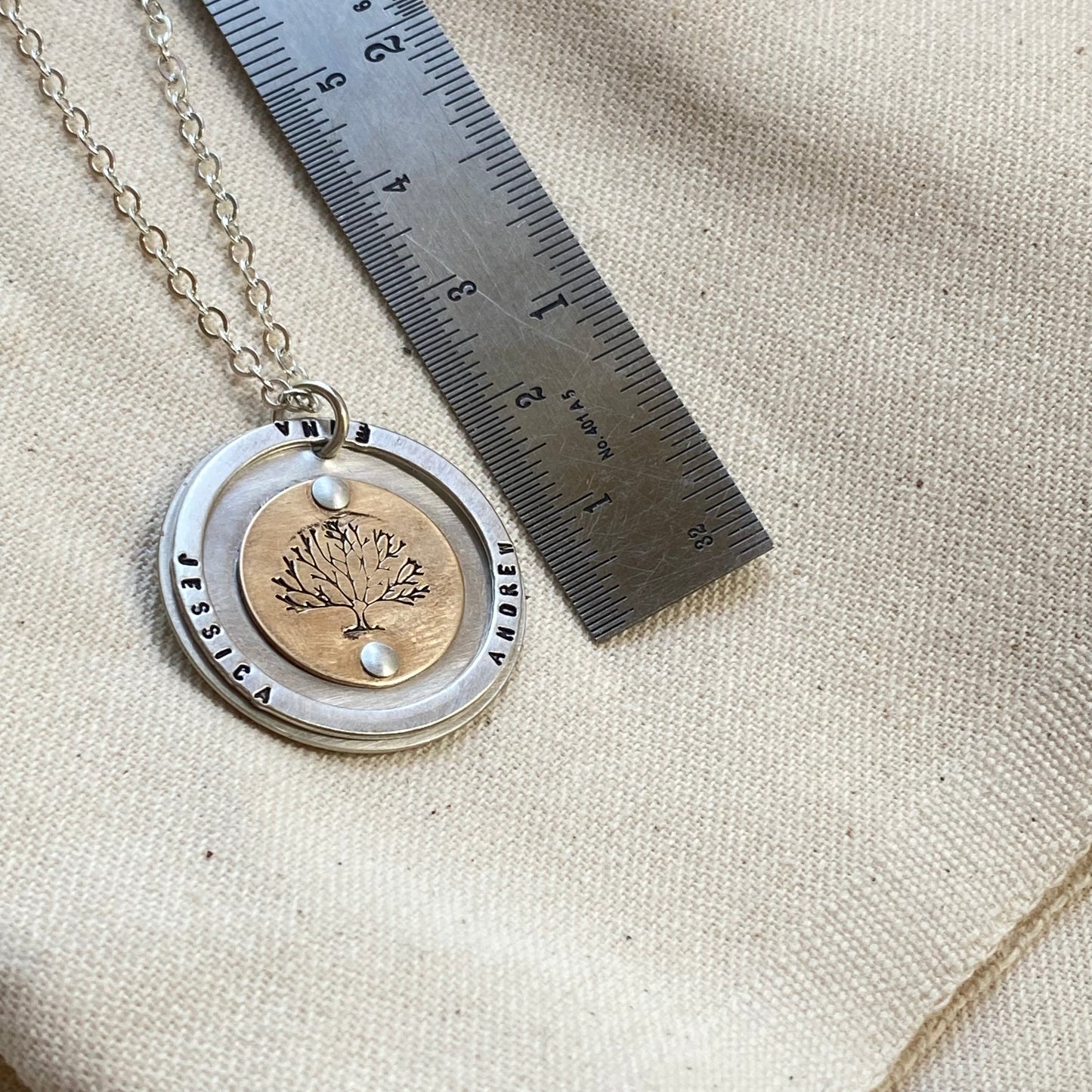 tree of life necklace personalized gold fill and sterling silver family tree necklace with names