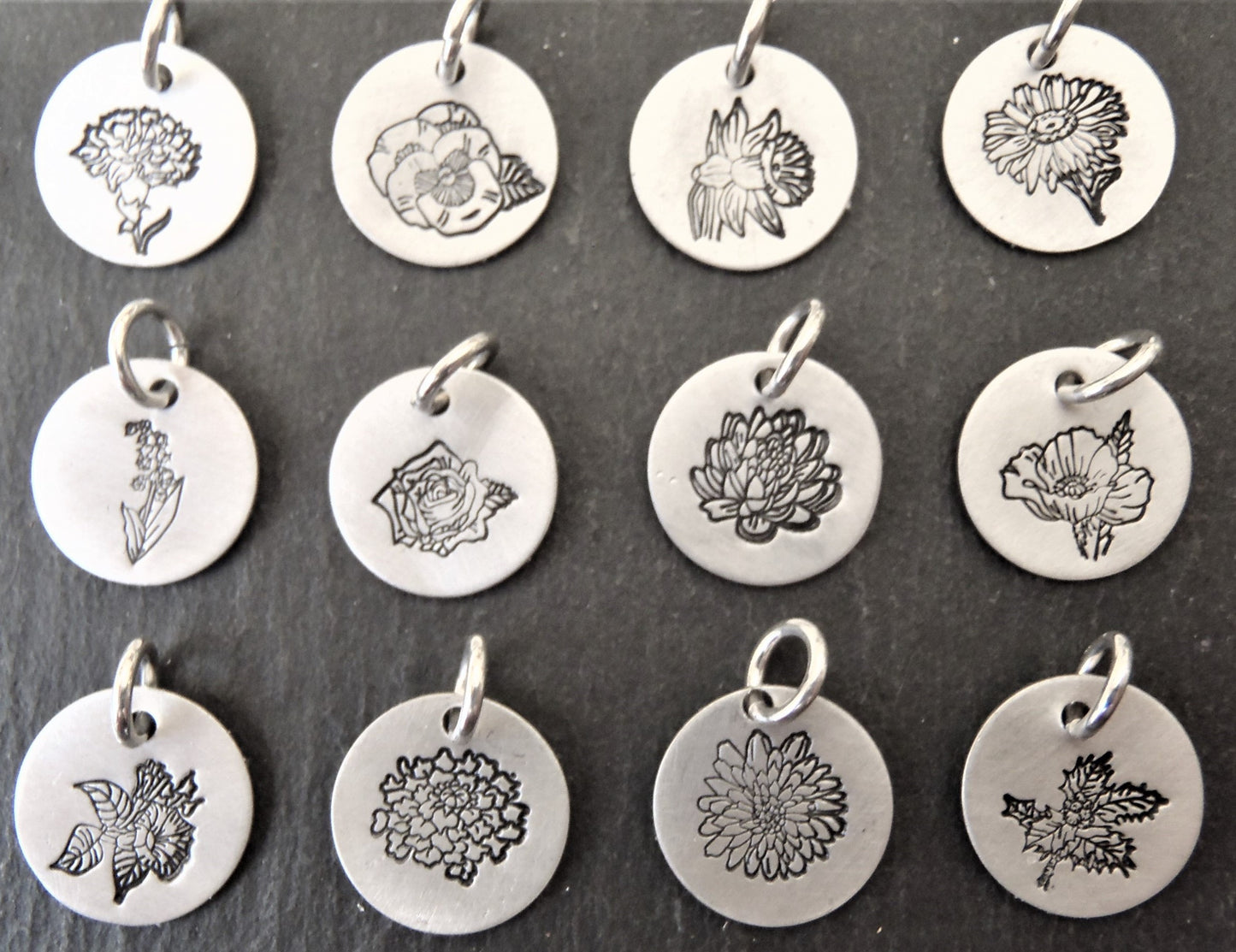 Birth flower necklace birthday gift - Drake Designs Jewelry