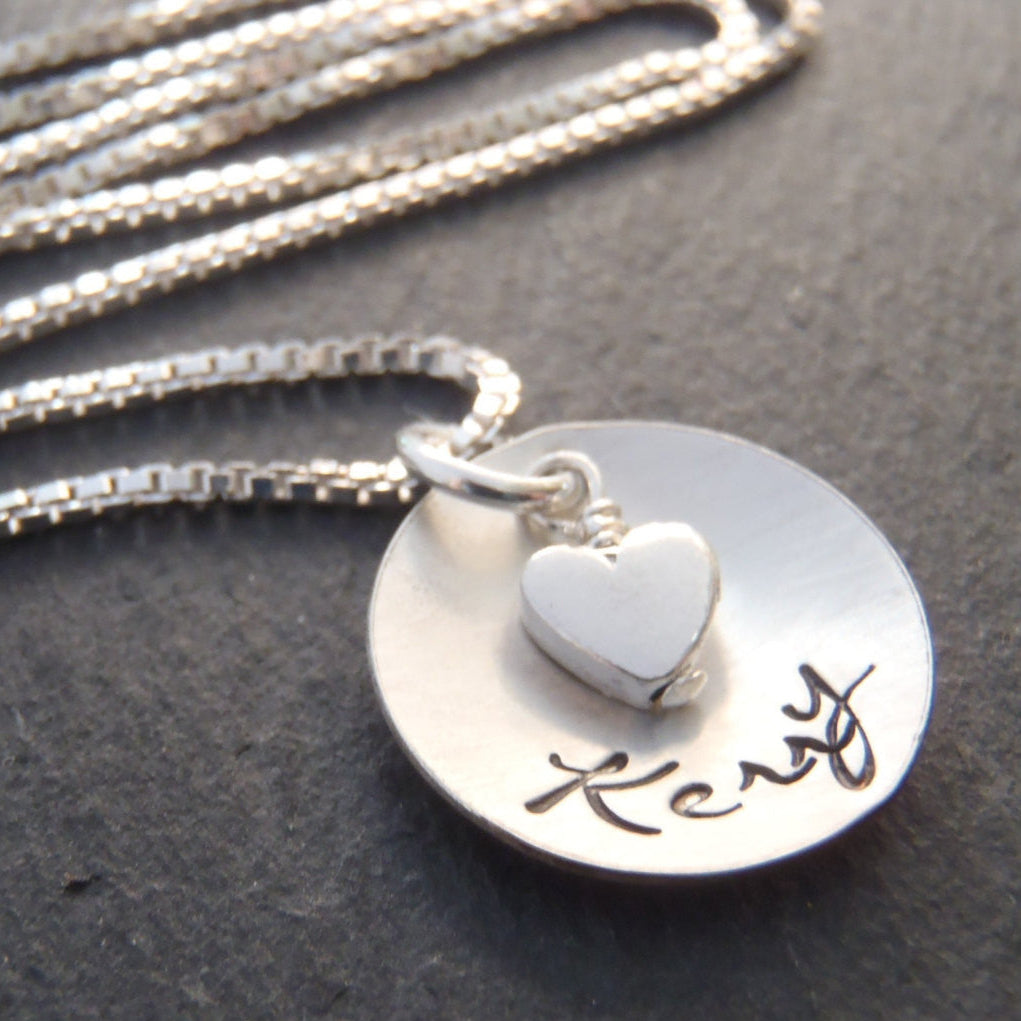 Sterling silver personalized name necklace gift for her - Drake Designs Jewelry