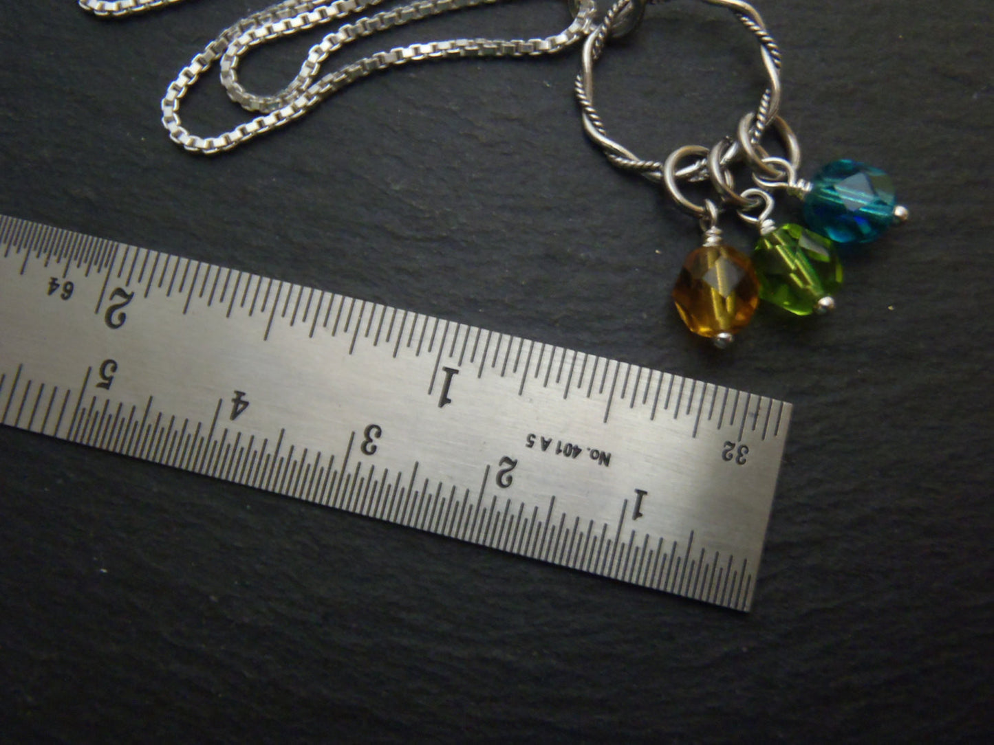 Sterling silver mom birthstone necklace personalized for mom - Drake Designs Jewelry