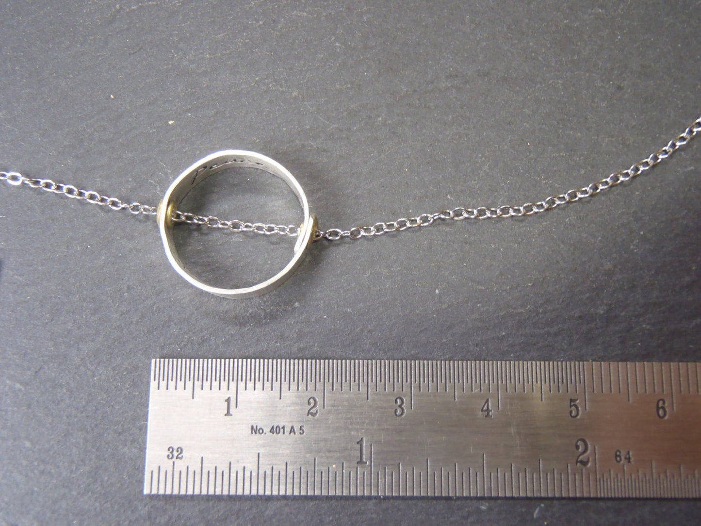 Inner Peace necklace with message inside - be inspired! - Drake Designs Jewelry