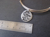 To thine own self be true inspirational Shakespeare bracelet - Drake Designs Jewelry