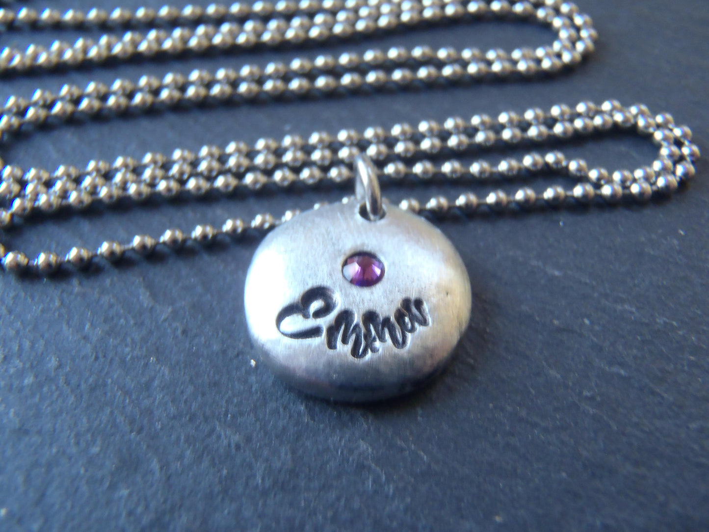 Personalized necklace with kids names and birthstones - Drake Designs Jewelry