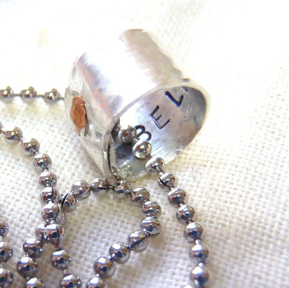 Secret Message hidden inside Personalized Men's or women's Necklace - Drake Designs Jewelry