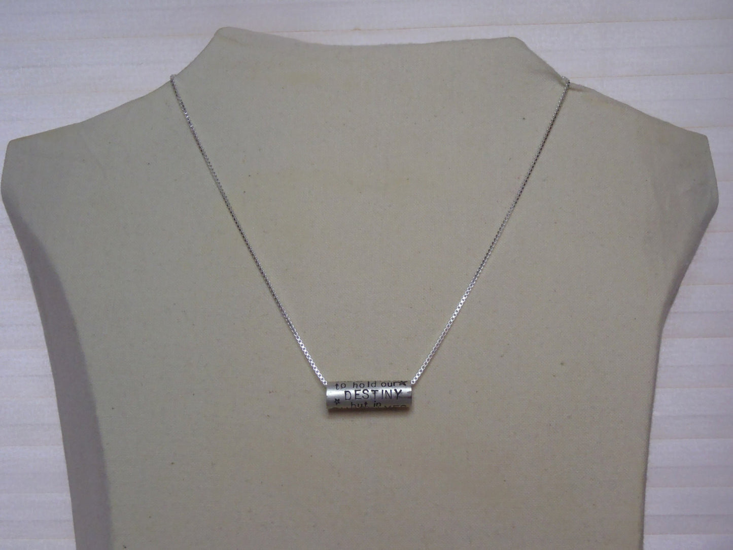 Shakespeare Quote necklace Sterling Silver Inspirational jewelry - Drake Designs Jewelry