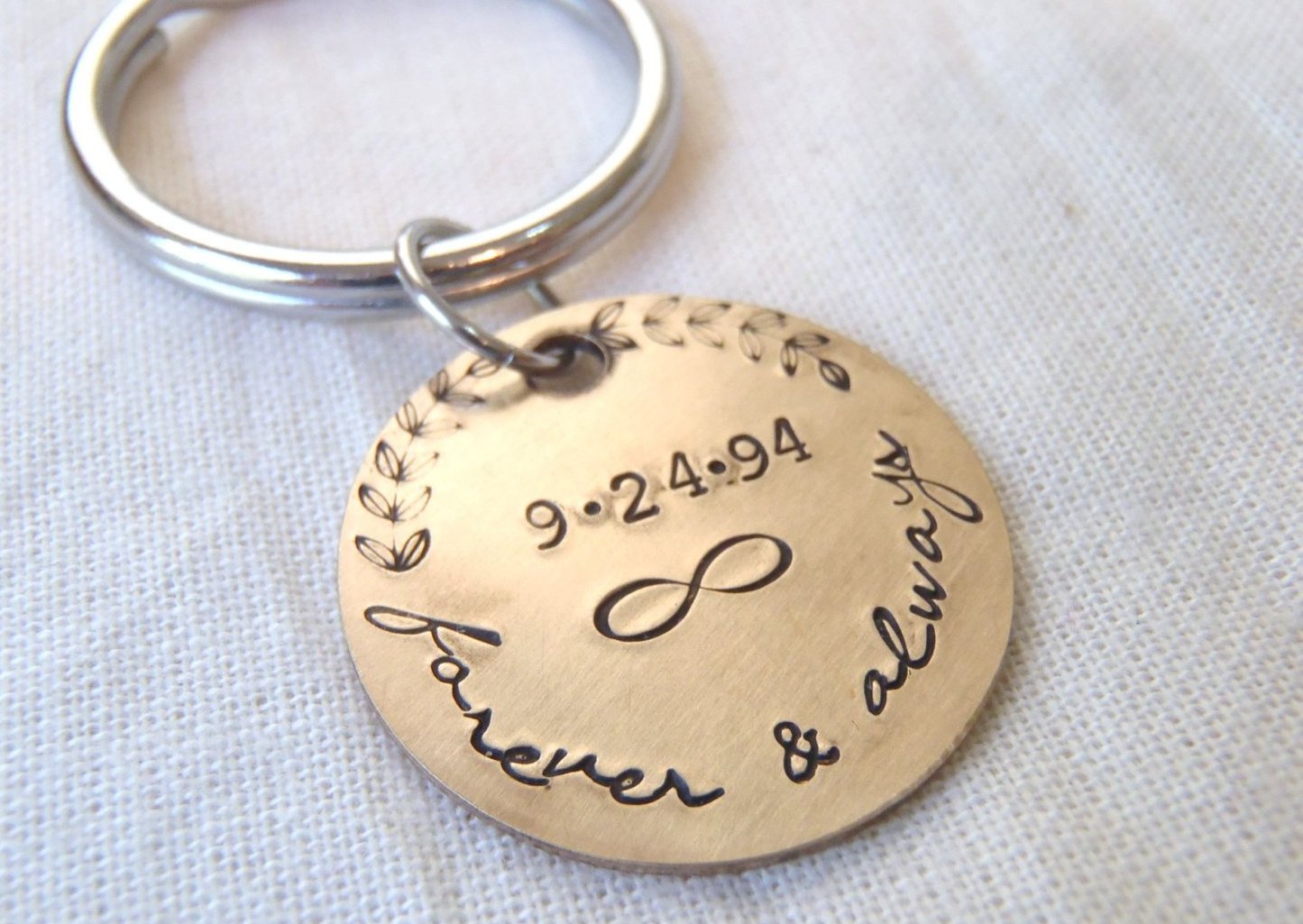 Personalized Bronze anniversary gifts for him her 8th