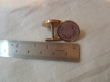 Seventh anniversary gift for men Custom cufflinks with date in Roman Numerals - Drake Designs Jewelry
