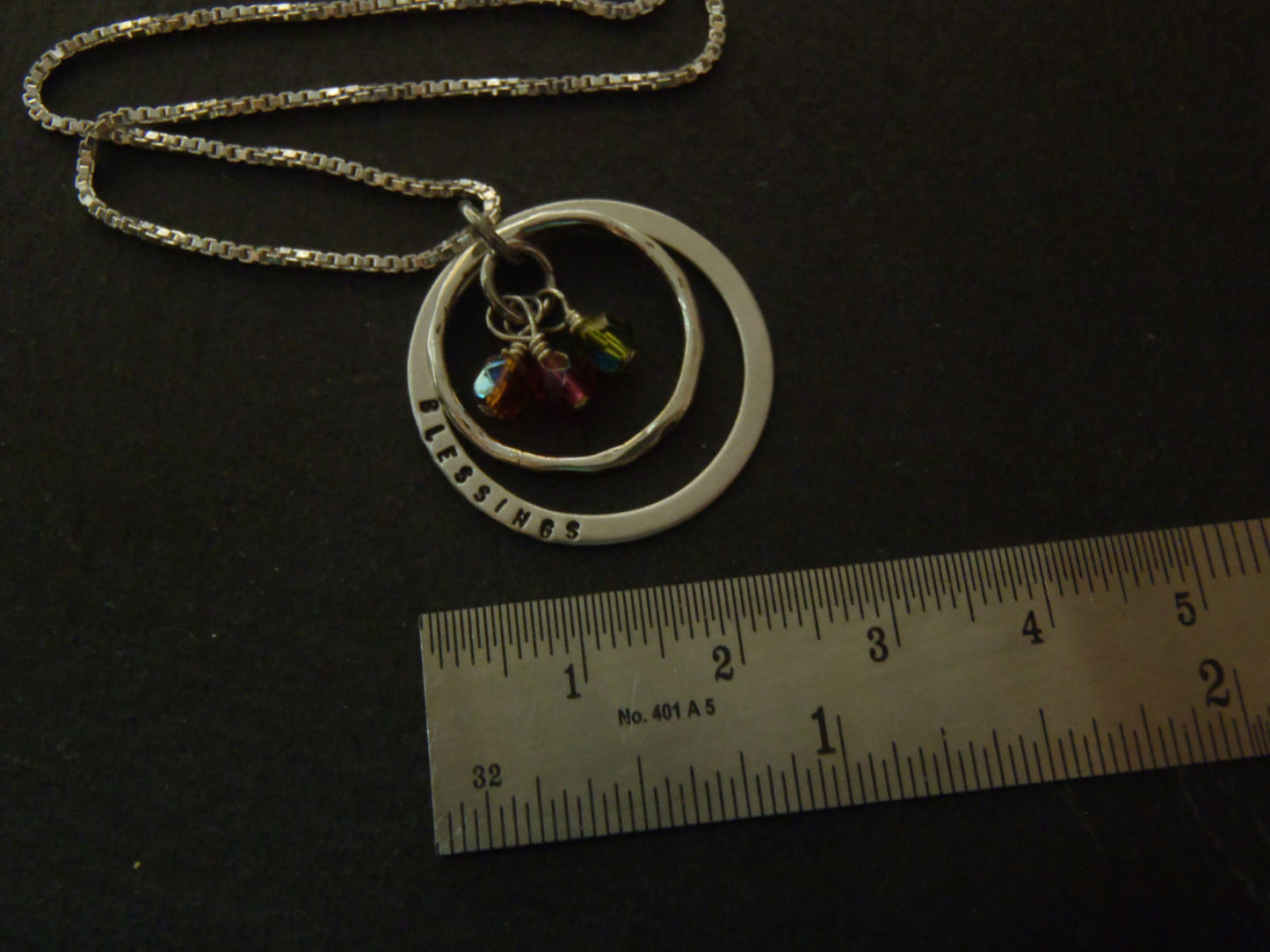 Sterling silver grandmother birthstone Necklace personalized mothers necklace with birthstones BLESSINGS - Drake Designs Jewelry