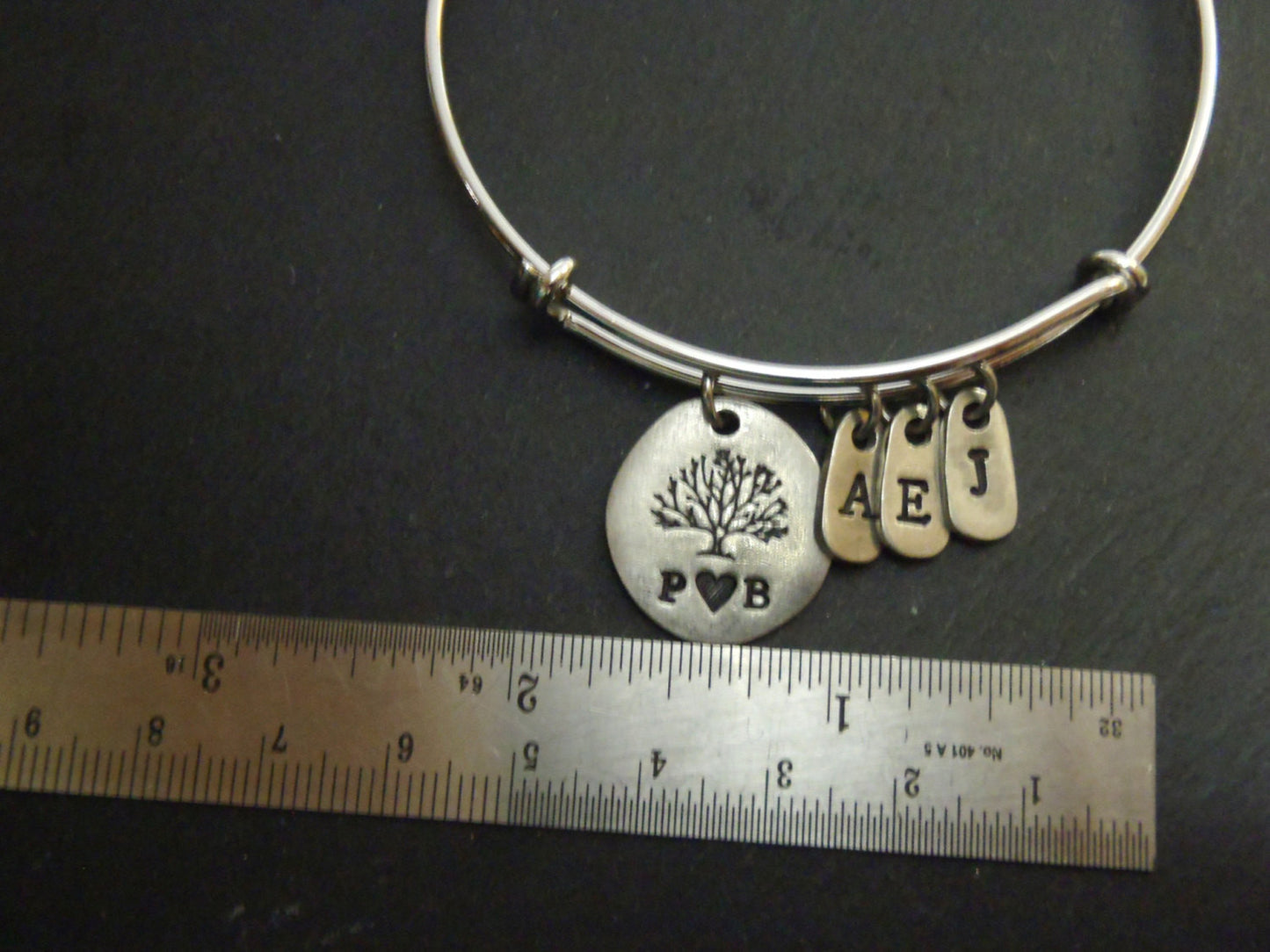 Personalized family tree bracelet for mom - tree of life bangle - Drake Designs Jewelry