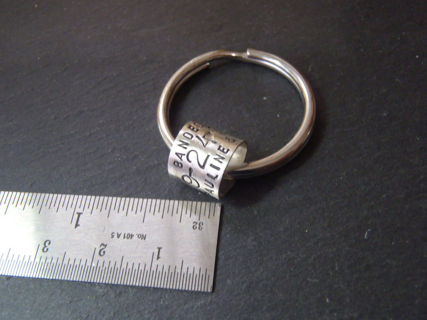 Personalized hunting gifts for him - duck band keychain - Drake Designs Jewelry