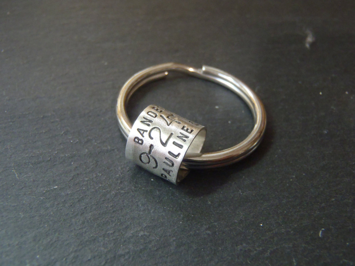 Personalized hunting gifts for him - duck band keychain - Drake Designs Jewelry