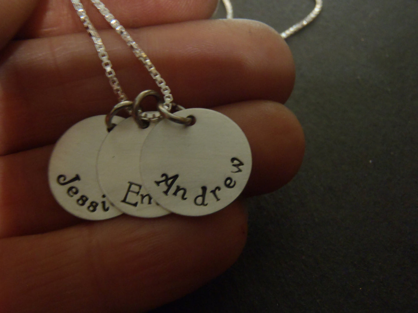 Sterling silver Mother's necklace personalized with names for mom - Drake Designs Jewelry