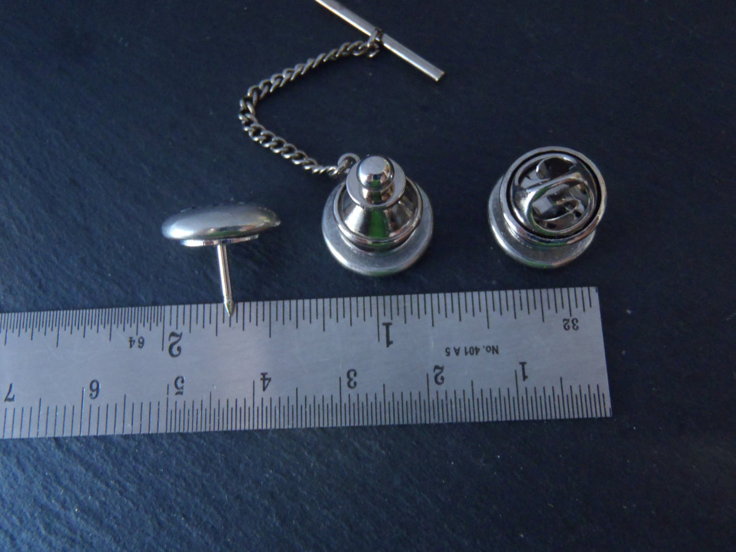 Rustic Men's personalized antler tie pin custom tie tack - Drake Designs Jewelry