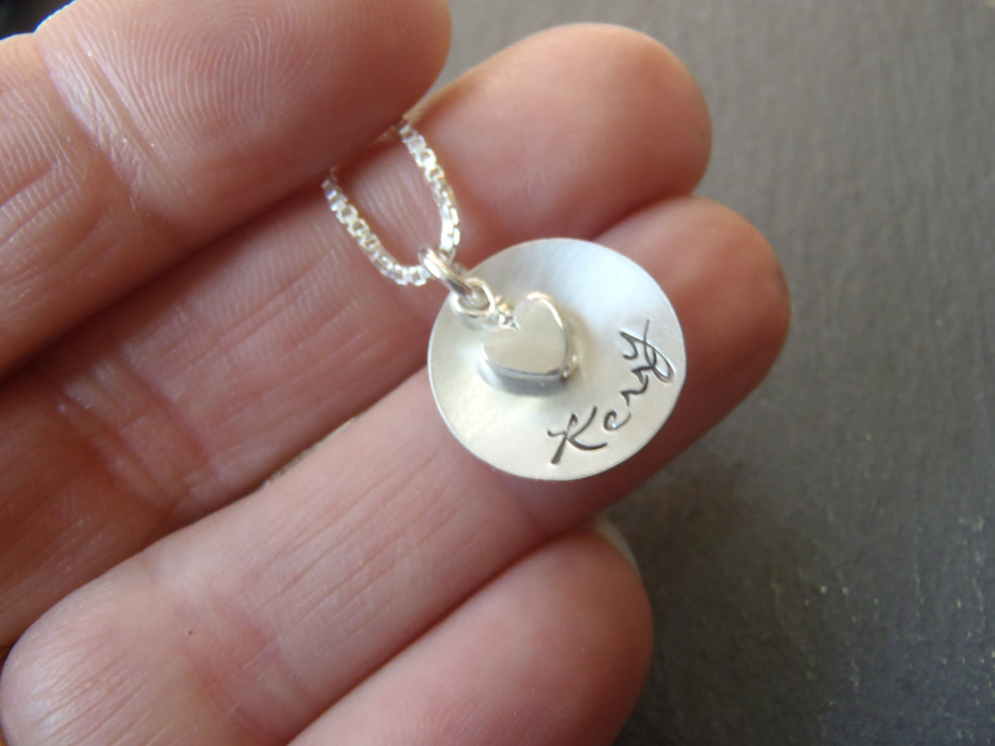 Sterling silver personalized name necklace gift for her - Drake Designs Jewelry