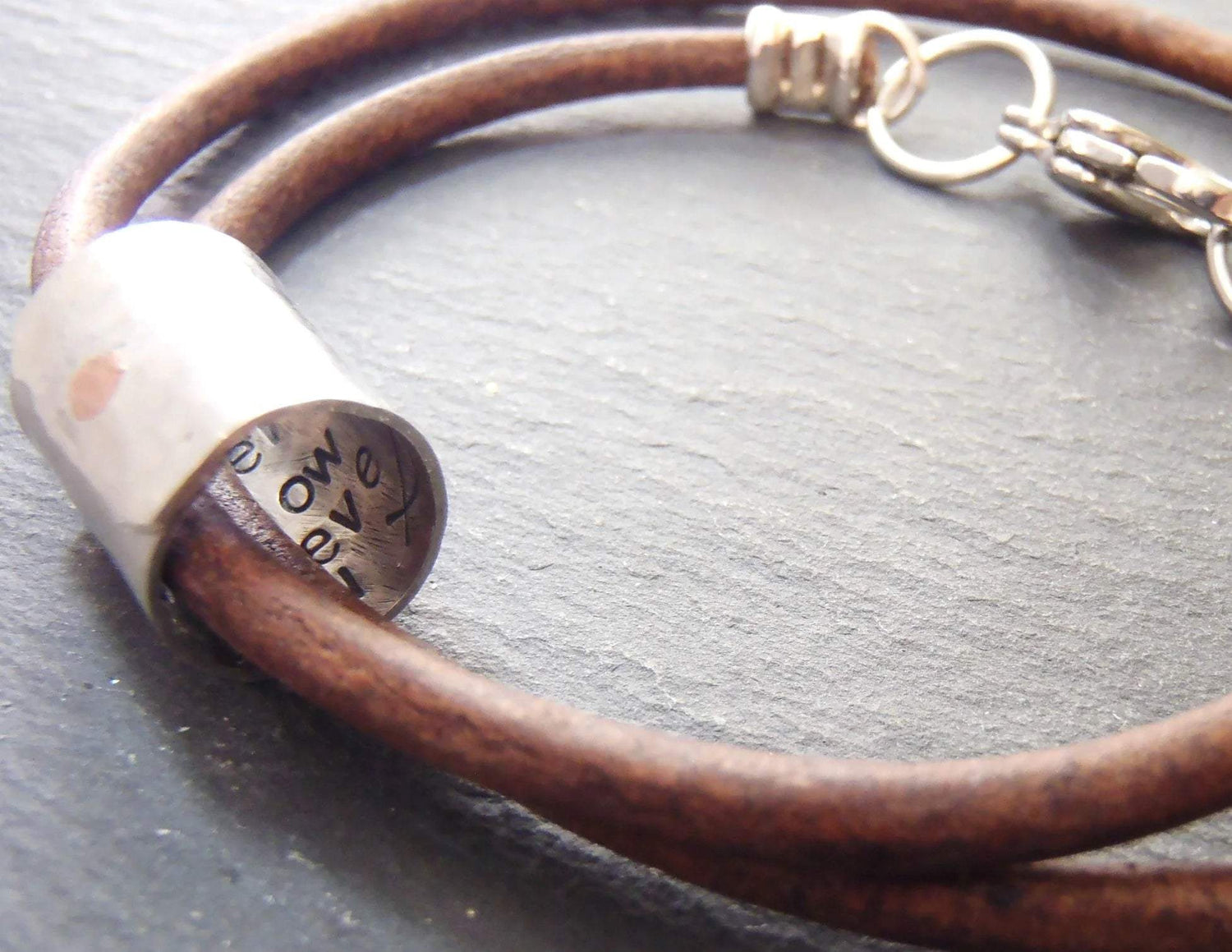secret message bracelet personalized for men or women