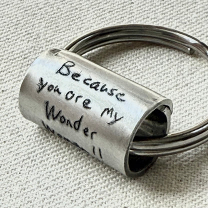 Actual Handwriting Keychain memorializing Your loved ones Handwritten Memory or kids artwork - drake designs jewelry