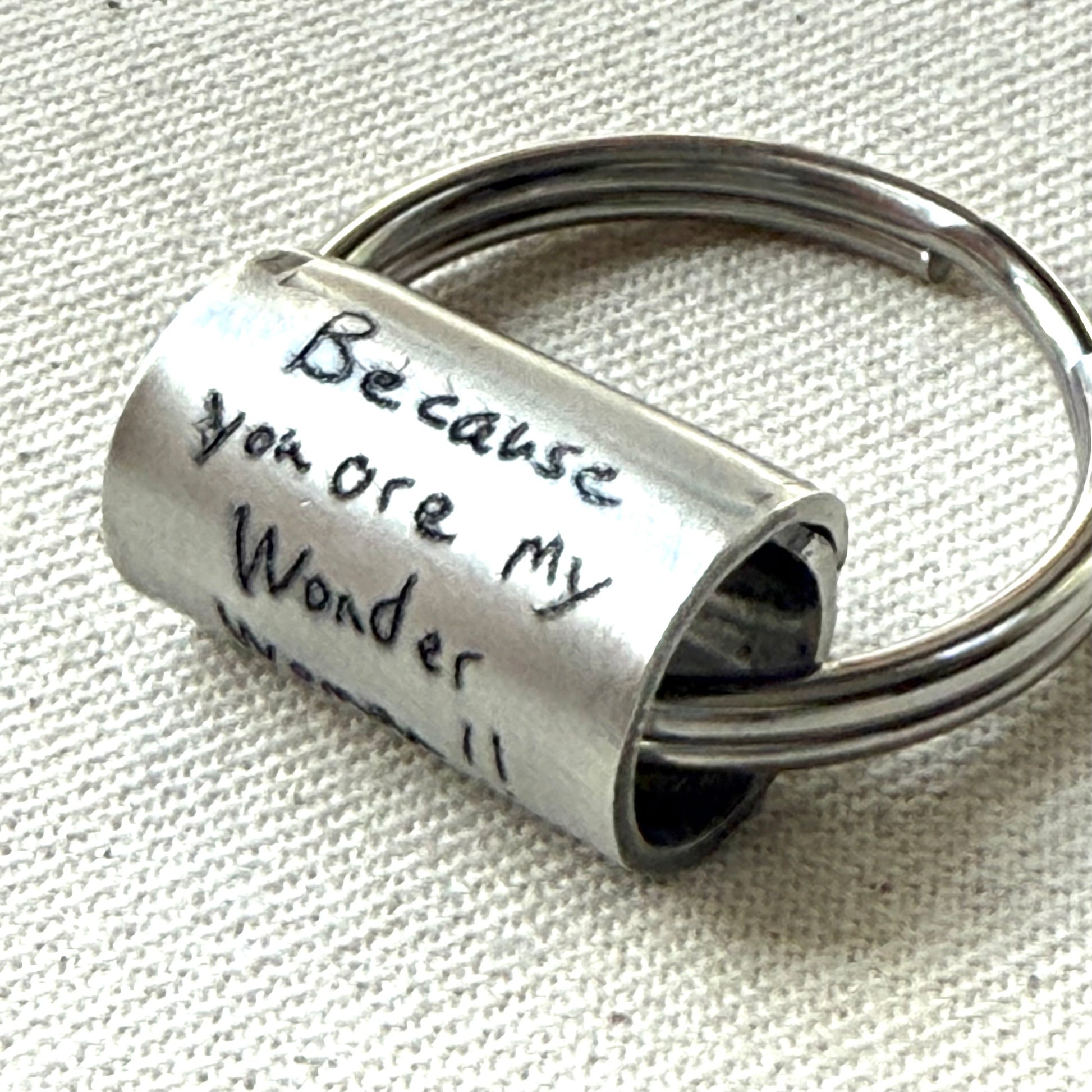 Actual Handwriting Keychain Personalized with Your Handwritten Memory or kids artwork - drake designs jewelry