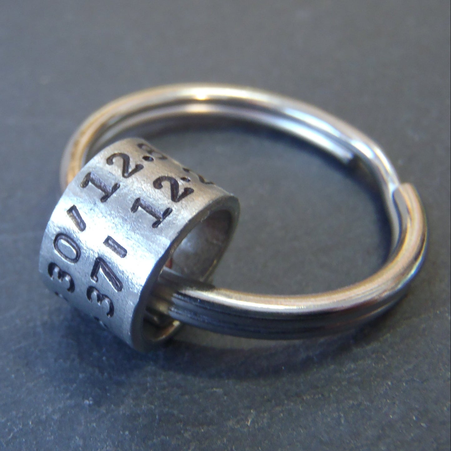 Custom Coordinates gift - keychain with latitude and longitude coordinates personalized - drake designs jewelry