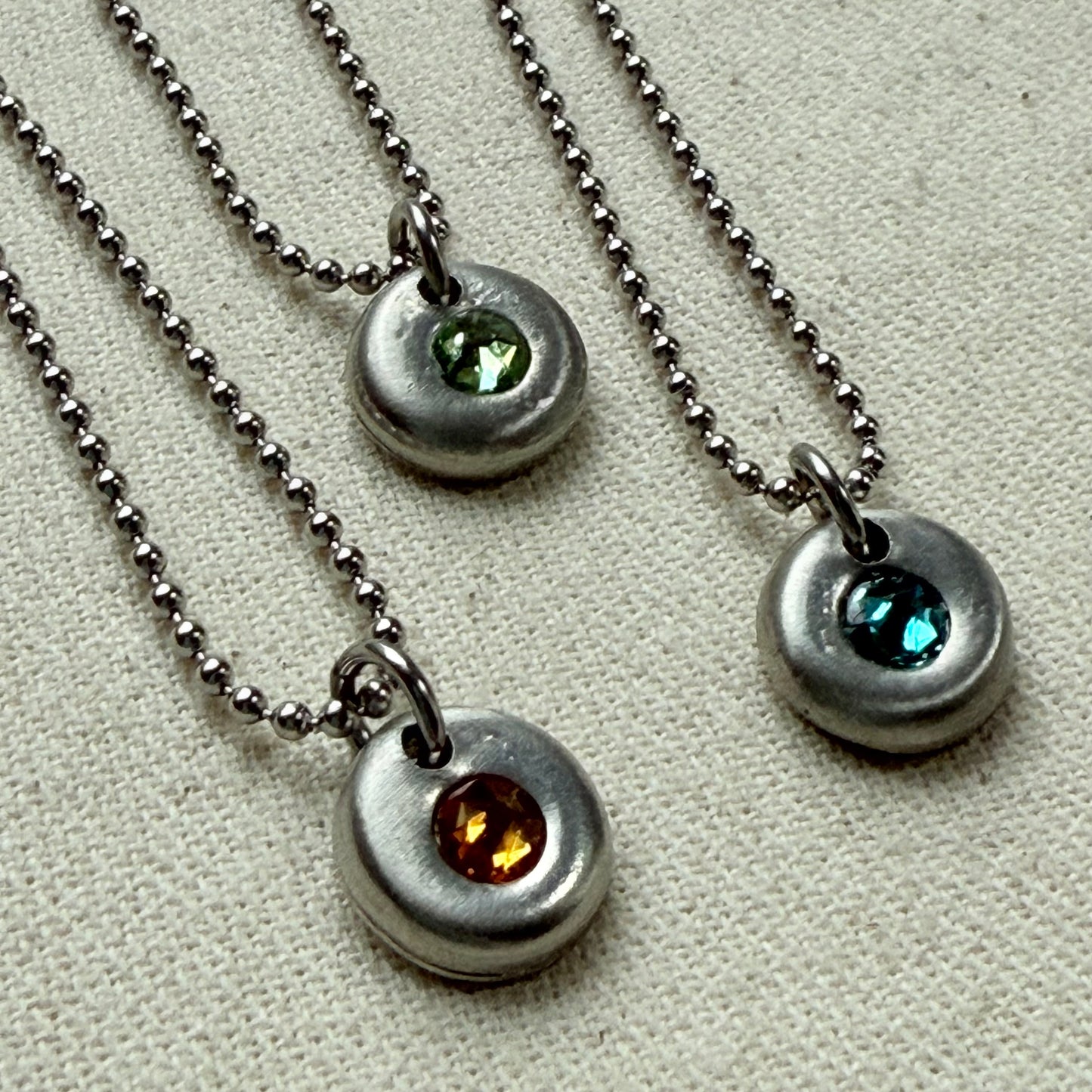 pebble birthstone necklace - drake designs jewelry