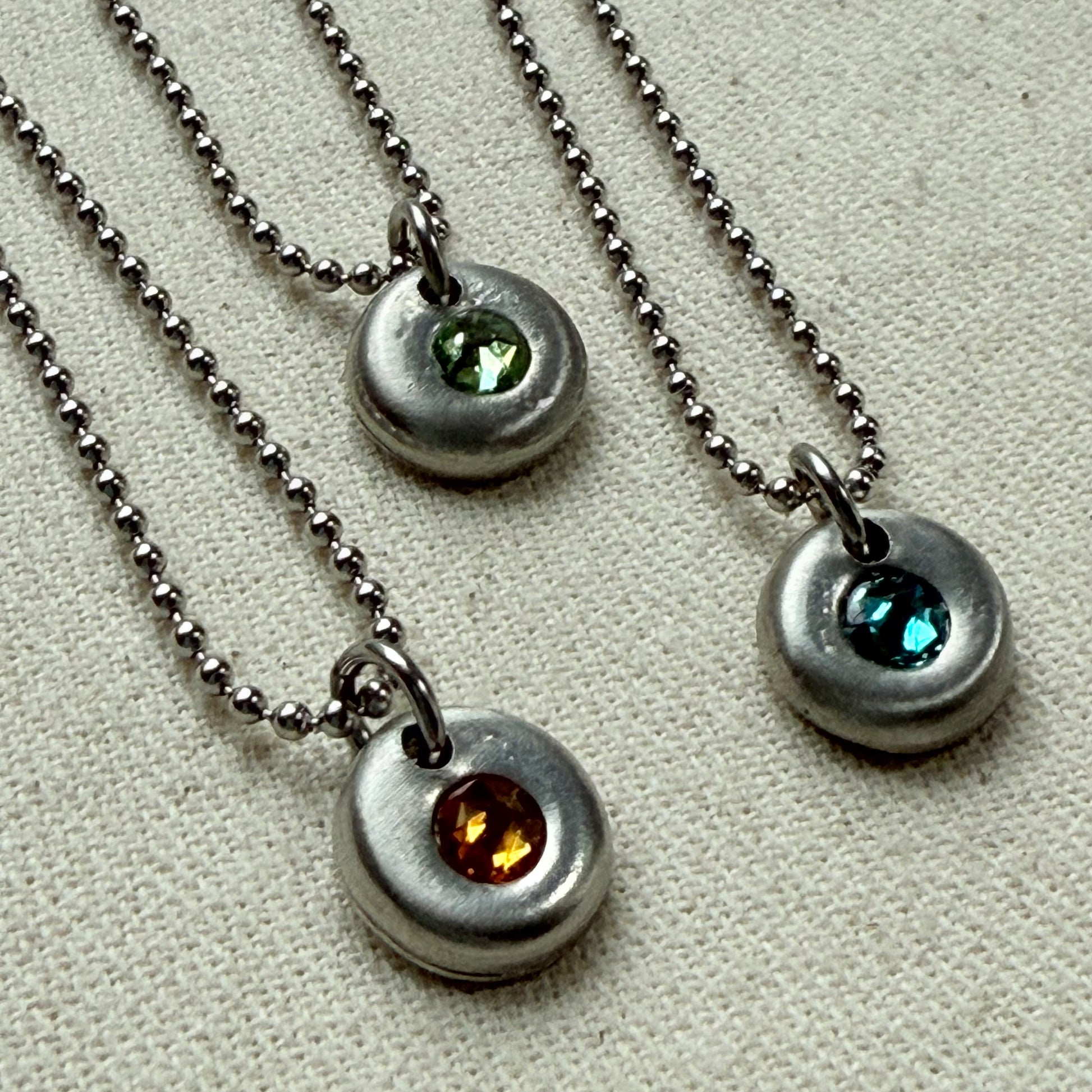 pebble birthstone necklace - drake designs jewelry
