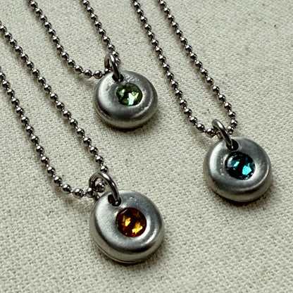 pebble birthstone necklace - drake designs jewelry