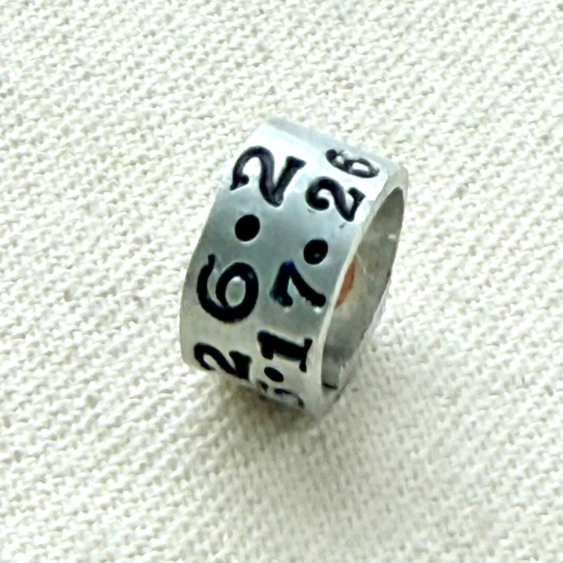 Personalized marathon bead charm  - Drake designs jewelry