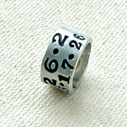 Personalized marathon bead charm  - Drake designs jewelry