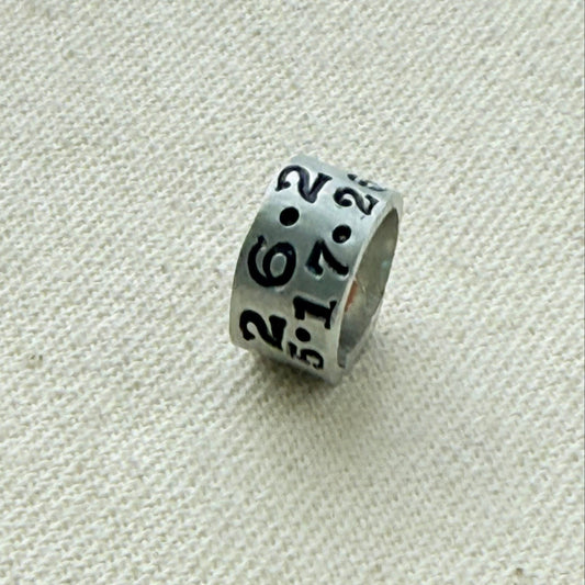 Personalized marathon bead charm  - Drake designs jewelry