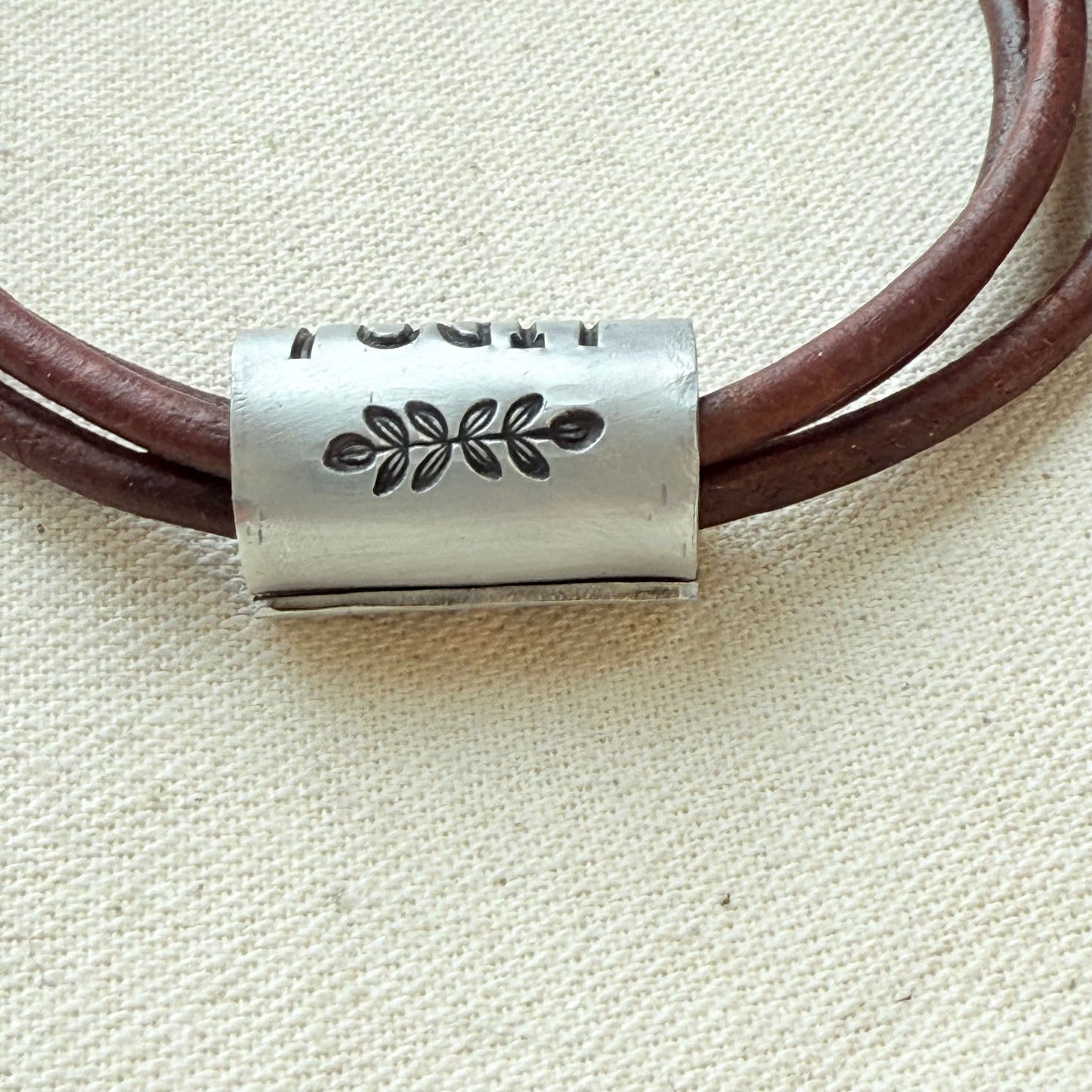 Tempus fugit bracelet | time flies Latin phrase bracelet | hand crafted Leather wrap bracelet | drake designs jewelry
