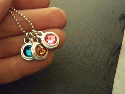 Personalized Birthstone charm necklace -Drake Designs Jewelry