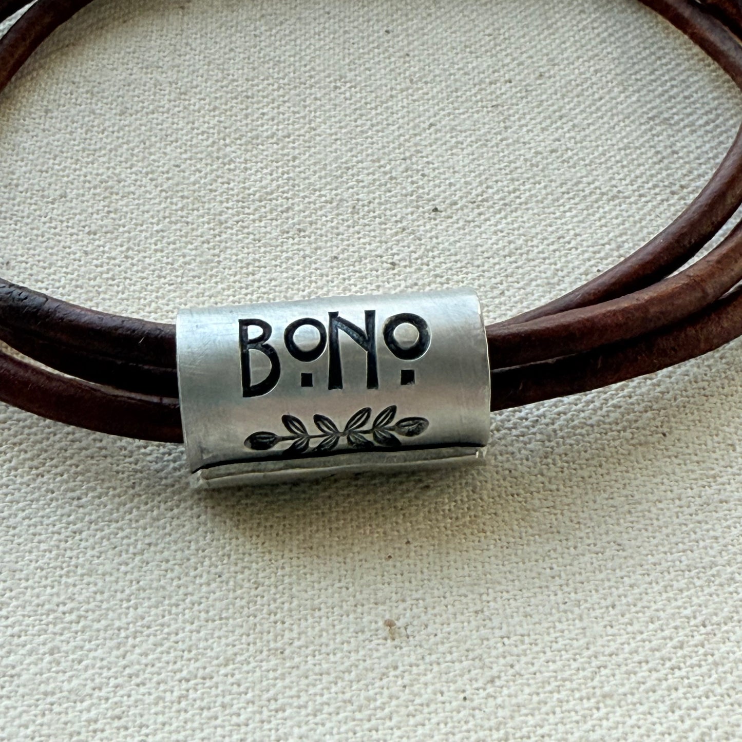 Vince Malum Bono Leather Bracelet | Overcome Evil with Good | Latin Phrase Jewelry | Hand Crafted Bracelet- drake designs jewelry