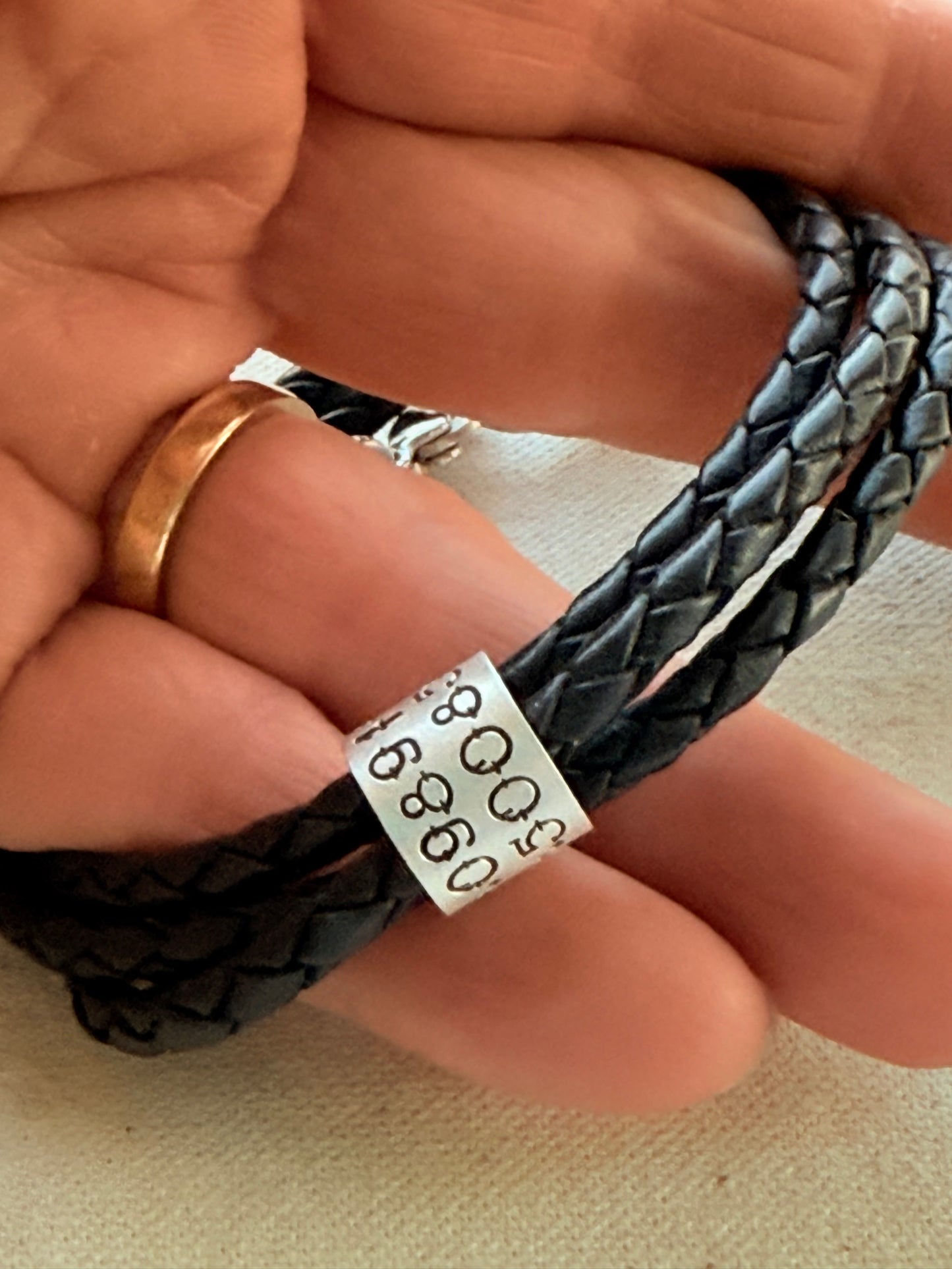 Sterling Silver | Coordinates Bracelet for Men or Women Latitude Longitude Jewelry | Braided Leather | Drake Designs Jewelry