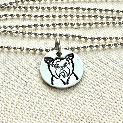Dog Breed necklace - choose you breed - Yorkshire Terrier, Rottweiler, Poodle, Pointer, Labrador, Hound, Golden Retriever, German Shepherd, French Bulldog, Daschund, Cocker Spaniel, Samoyed, Bulldog, Boxer, Beagle