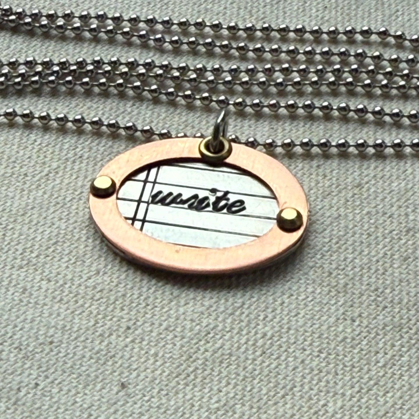 Writer Jewelry - Literary Necklace - Gift for Author - "write" - drake designs jewelry