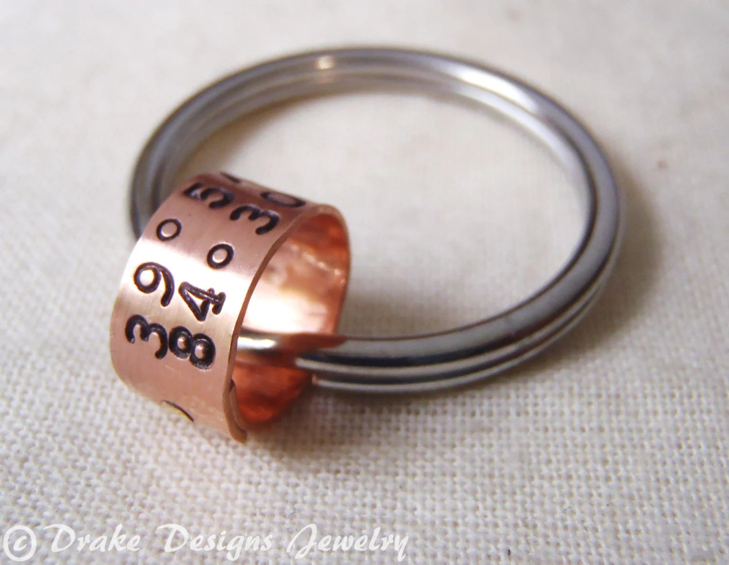 Latitude Longitude Keychain Personalized with Coordinates - 7th Anniversary Gift for Men or women - drake designs jewelry