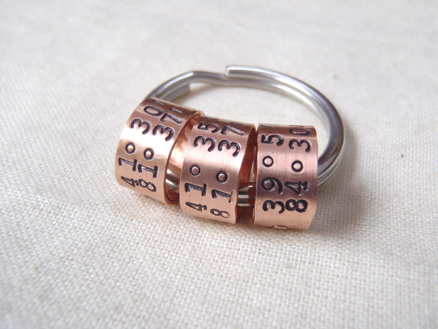 Latitude Longitude Keychain Personalized with Coordinates - 7th Anniversary Gift for Men or women - drake designs jewelry