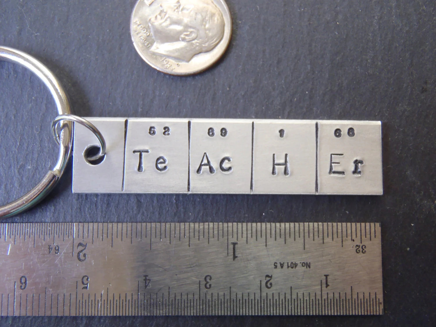 Periodic Table Keychain - TeAcHEr Gift for Chemistry Teacher - drake designs jewelry