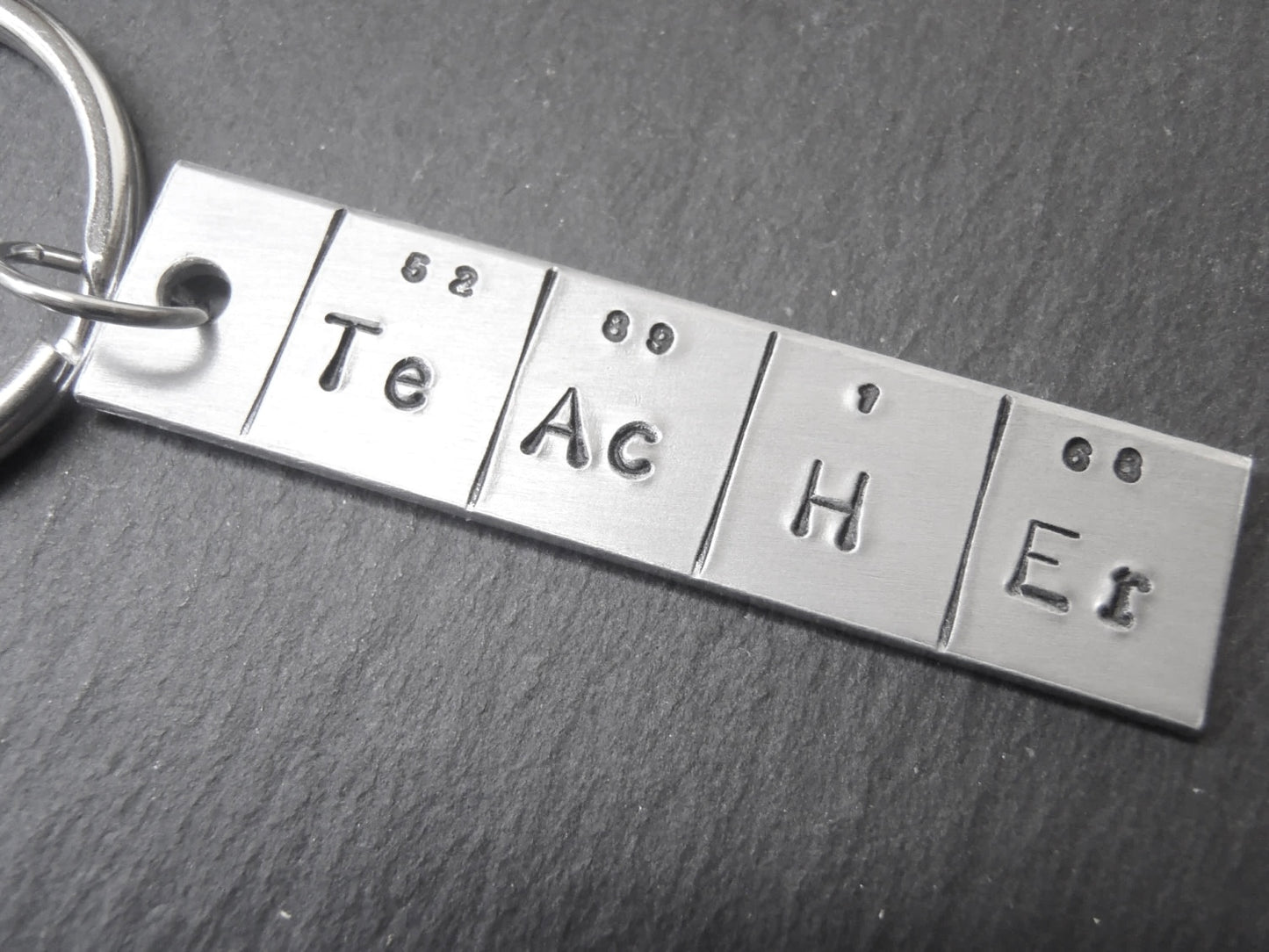 Periodic Table Keychain - TeAcHEr Gift for Chemistry Teacher - drake designs jewelry