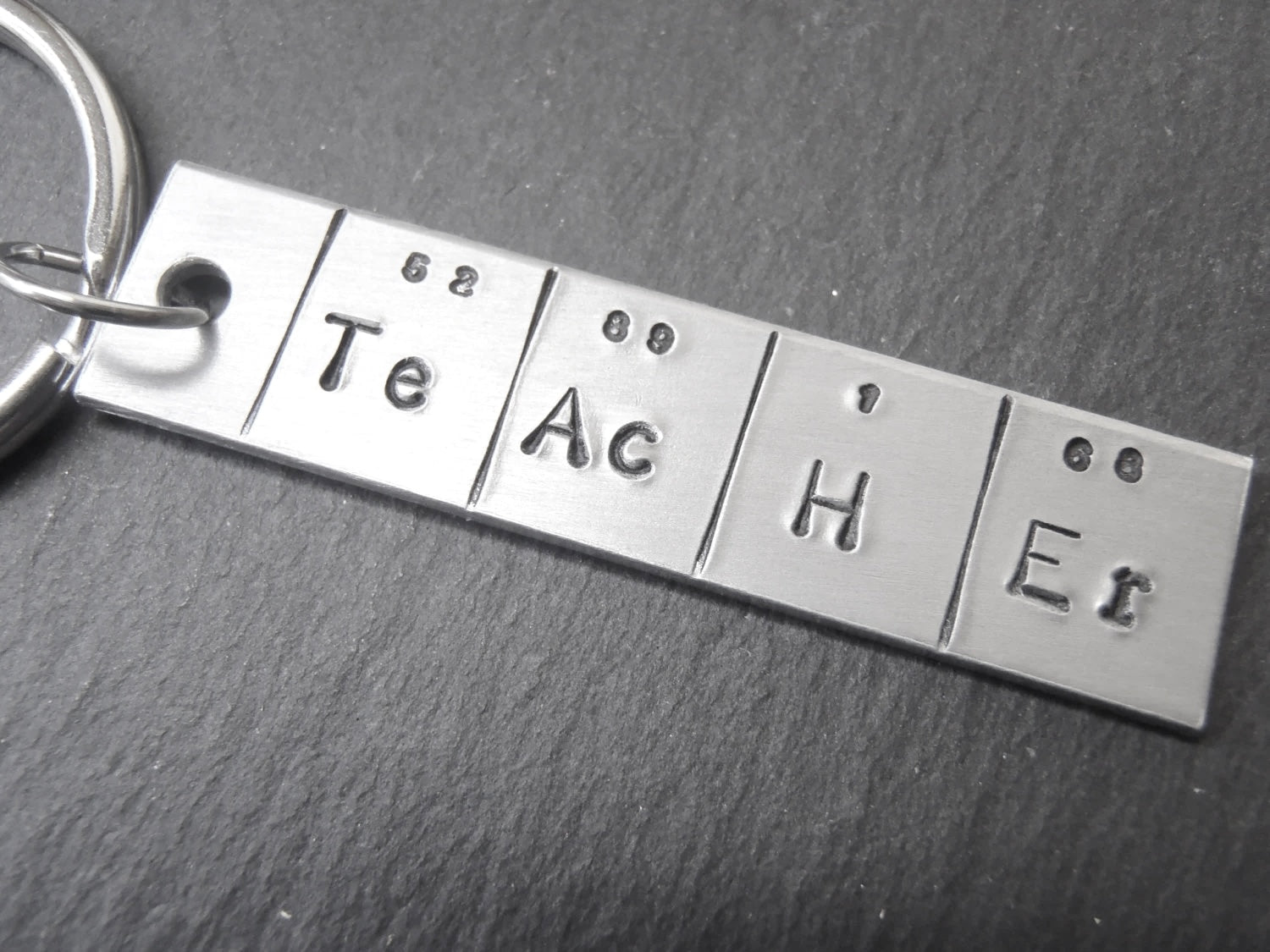 Periodic Table Keychain - TeAcHEr Gift for Chemistry Teacher - drake designs jewelry