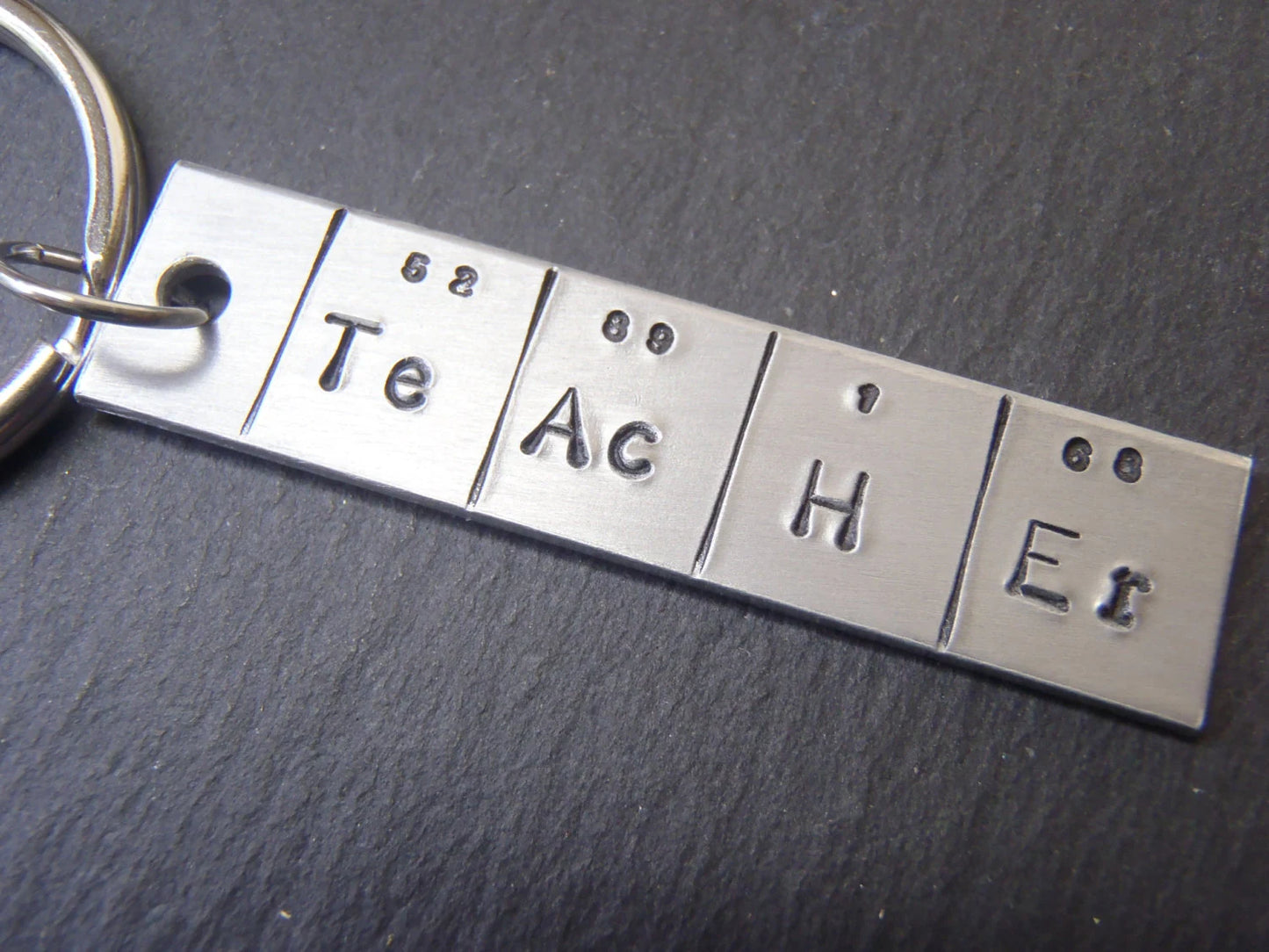 Periodic Table Keychain - TeAcHEr Gift for Chemistry Teacher - drake designs jewelry
