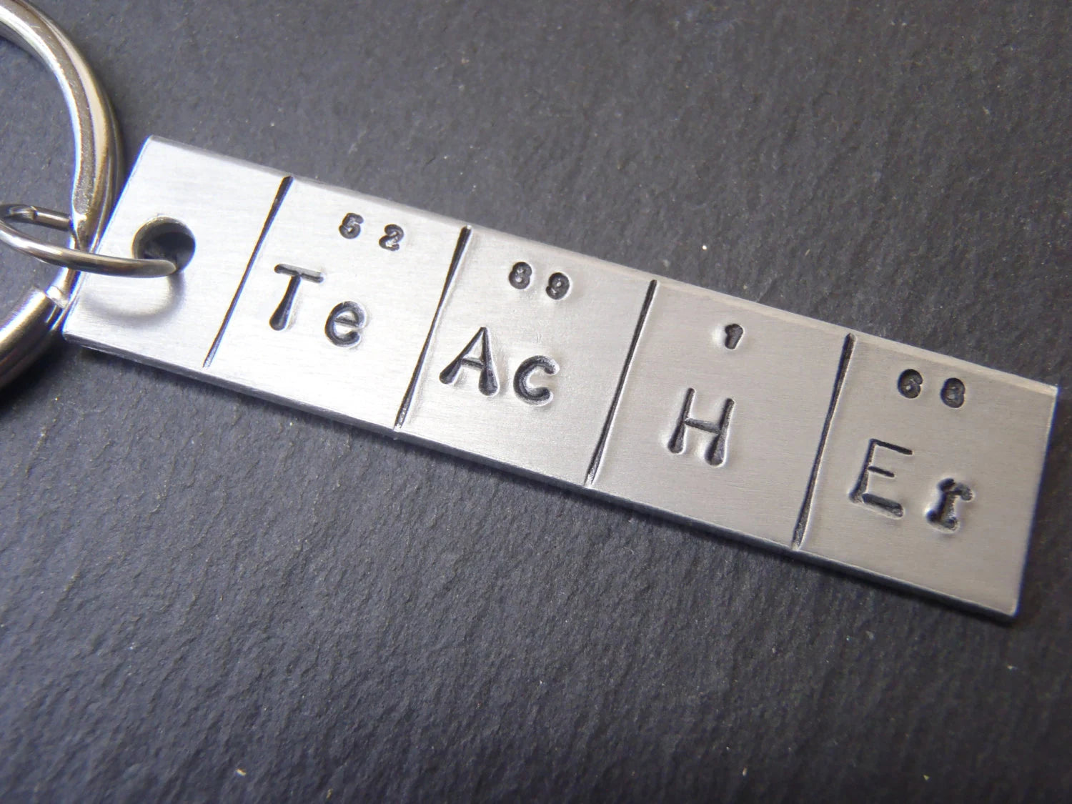 Periodic Table Keychain - TeAcHEr Gift for Chemistry Teacher - drake designs jewelry
