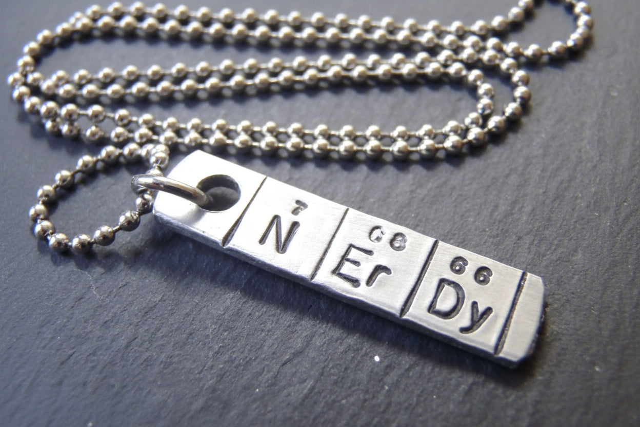 Periodic Table Necklace - NErDy Chemistry Gift - Science Jewelry - drake designs jewelry