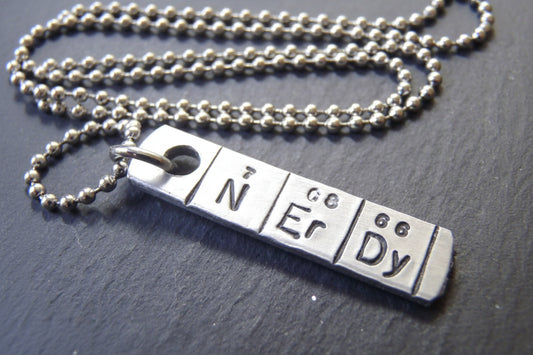 Periodic Table Necklace - NErDy Chemistry Gift - Science Jewelry - drake designs jewelry