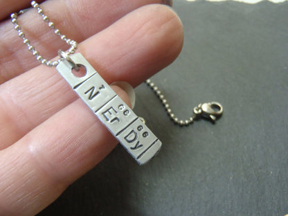Periodic Table Necklace - NErDy Chemistry Gift - Science Jewelry - drake designs jewelry