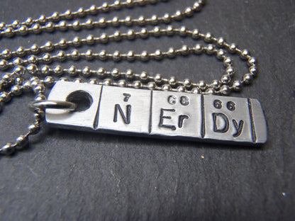 Periodic Table Necklace - NErDy Chemistry Gift - Science Jewelry - drake designs jewelry