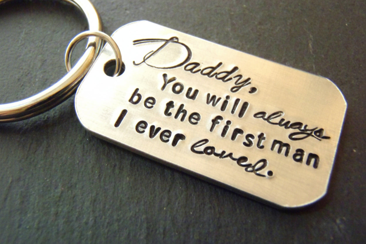 Father of the Bride gift Daddy, You will always be the first man I ever loved. - drake designs jewelry