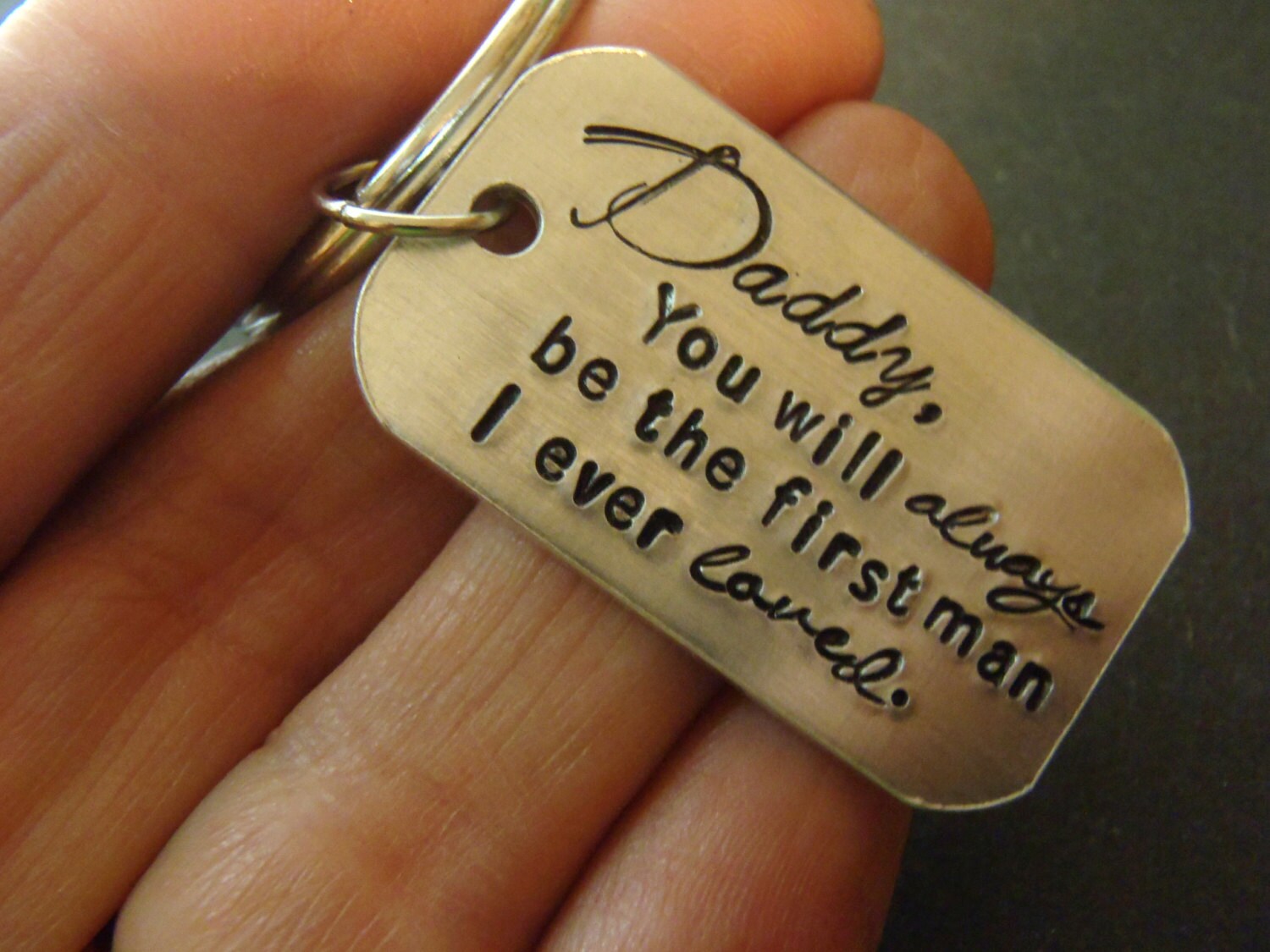 Father of the Bride gift Daddy, You will always be the first man I ever loved. - drake designs jewelry